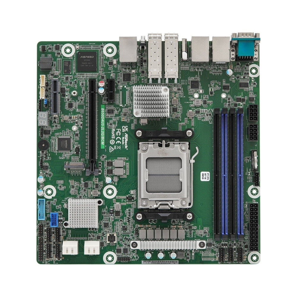ASRock B650D4U3-2L2Q/BCM, 1xSKT LGA 1718, AMD Ryzen 9000, B650E, SATA, 1xM.2, 2x25GbE, 2xGbE, IPMI