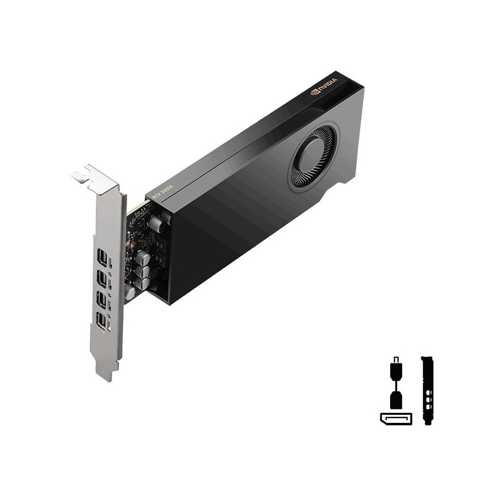 PNY NVIDIA RTX 2000E Ada Generazione Low Profile Versione OEM VCNRTX2000EADA-SB
