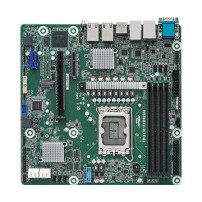 ASRock W680D4U-2L2T/G5, 1xSKT LGA1700, Intel Core 12/13 Gen., W680, 4xDIMM, SATA, 1xM.2, 2xGbE, 2x10GbE, IPMI