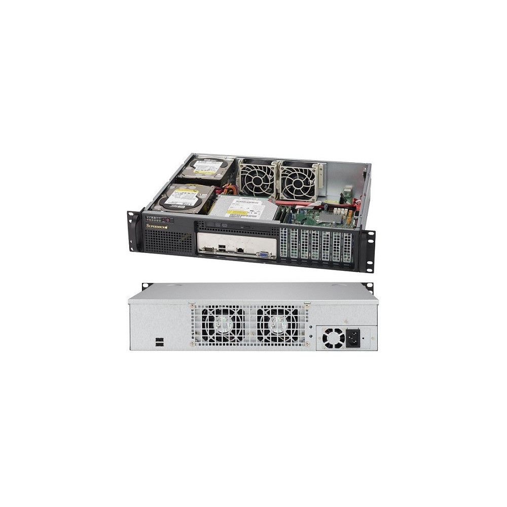 Supermicro SuperChassis 523L-505B 2U Nero 500 W