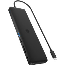 ICY BOX IB-DK2116-C Docking USB 3.2 Gen 2 (3.1 Gen 2) Type-C Nero, Docking station