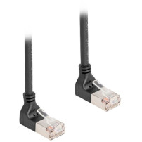 DeLOCK Cavo patch RJ-45 Cat.6a S/FTP, Slim 90° angolato