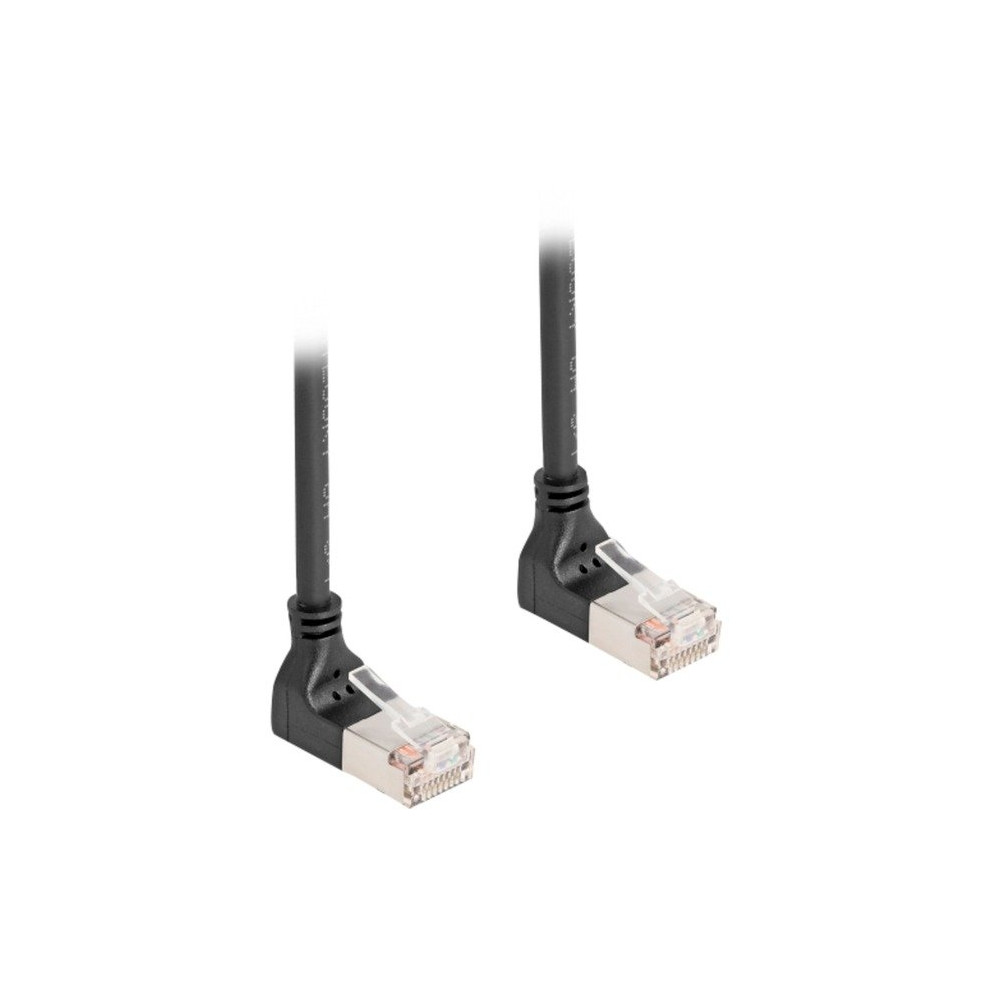 DeLOCK Cavo patch RJ-45 Cat.6a S/FTP, Slim 90° angolato