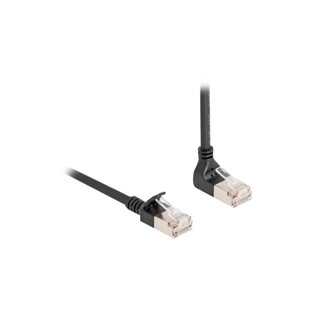 DeLOCK Cavo patch RJ-45 Cat.6a S/FTP, Slim 90° angolato