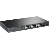 TP-Link Omada TL-SG2428P Gestito L2/L2+ Gigabit Ethernet (10/100/1000) Supporto Power over Ethernet (PoE) 1U Nero, Interruttore
