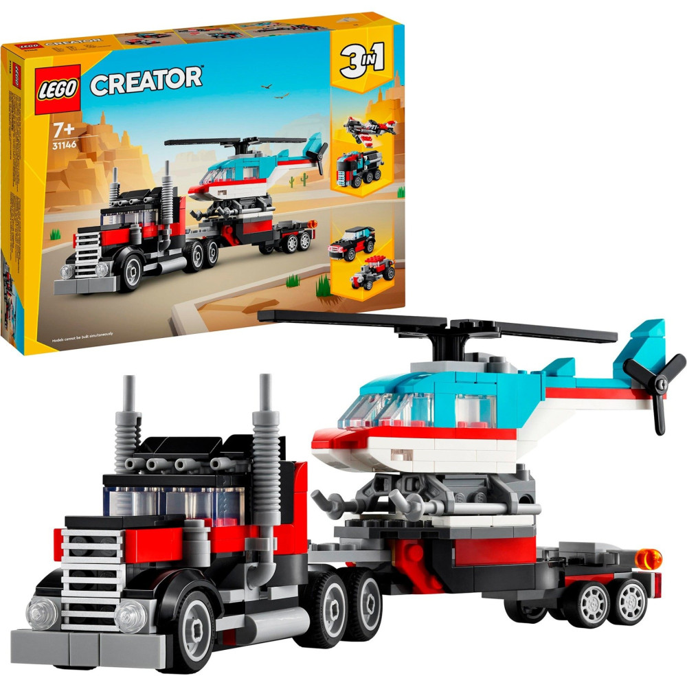 LEGO Creator Autocarro con elicottero, Giochi di costruzione