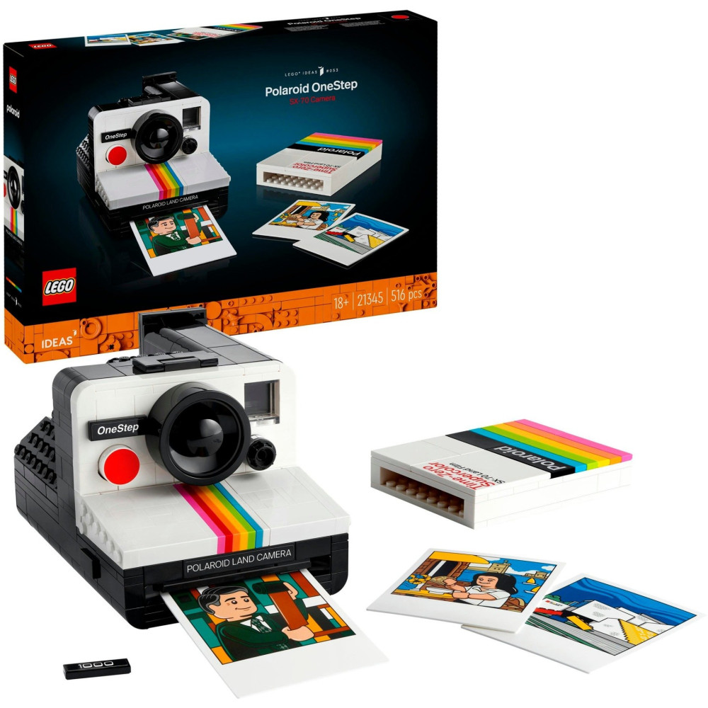 LEGO Ideas Fotocamera Polaroid OneStep SX-70, Giochi di costruzione