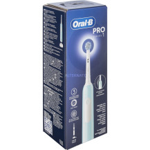 Braun Pro 1 Sensitive Clean Adulto Spazzolino rotante-oscillante Blu, Spazzolino da denti elettrico