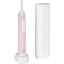 Braun Pro 1 Cross Action Pink con custodia da viaggio, Spazzolino da denti elettrico