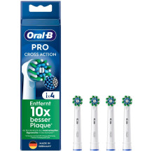 Braun CrossAction 4 pz Bianco, Testina