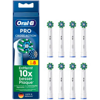 Braun CrossAction 8 pz Bianco, Testina