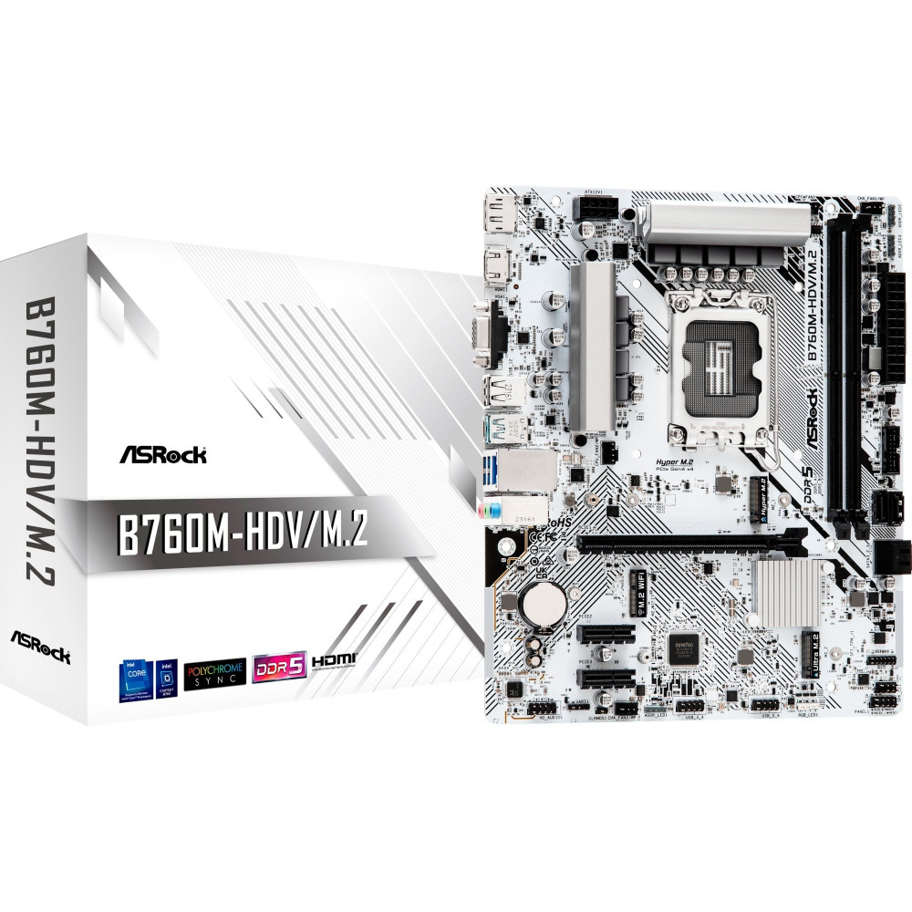 ASRock B760M-HDV/M.2 WHITE, Scheda madre