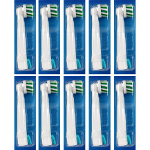 Braun Testine di ricambio Oral-B Pro CrossAction, confezione da 10, Testina