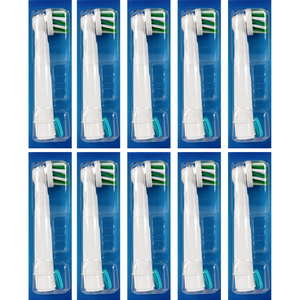 Braun Testine di ricambio Oral-B Pro CrossAction, confezione da 10, Testina