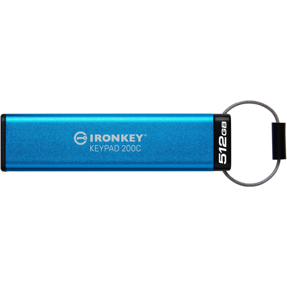 Kingston IronKey Keypad 200C USB-C da 512 GB, FIPS 140-3 livello 3 AES-256, Chiavetta USB