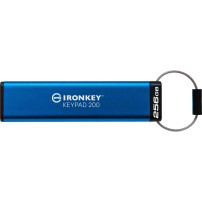 Kingston IronKey Keypad 200 da 256 GB, FIPS 140-3 livello 3 crittografata AES-256, Chiavetta USB