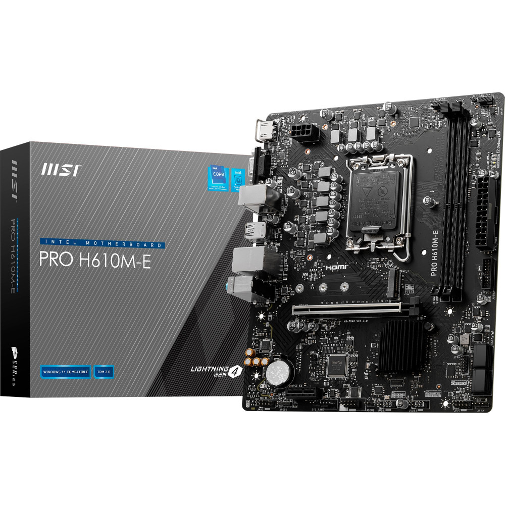 MSI PRO H610M-E scheda madre Intel H610 LGA 1700 micro ATX
