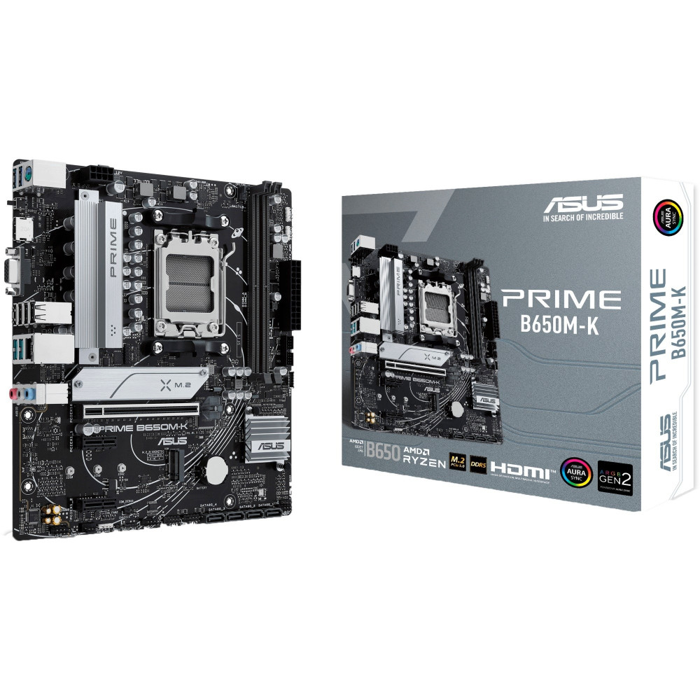 ASUS PRIME B650M-K AMD B650 Socket AM5 micro ATX, Scheda madre