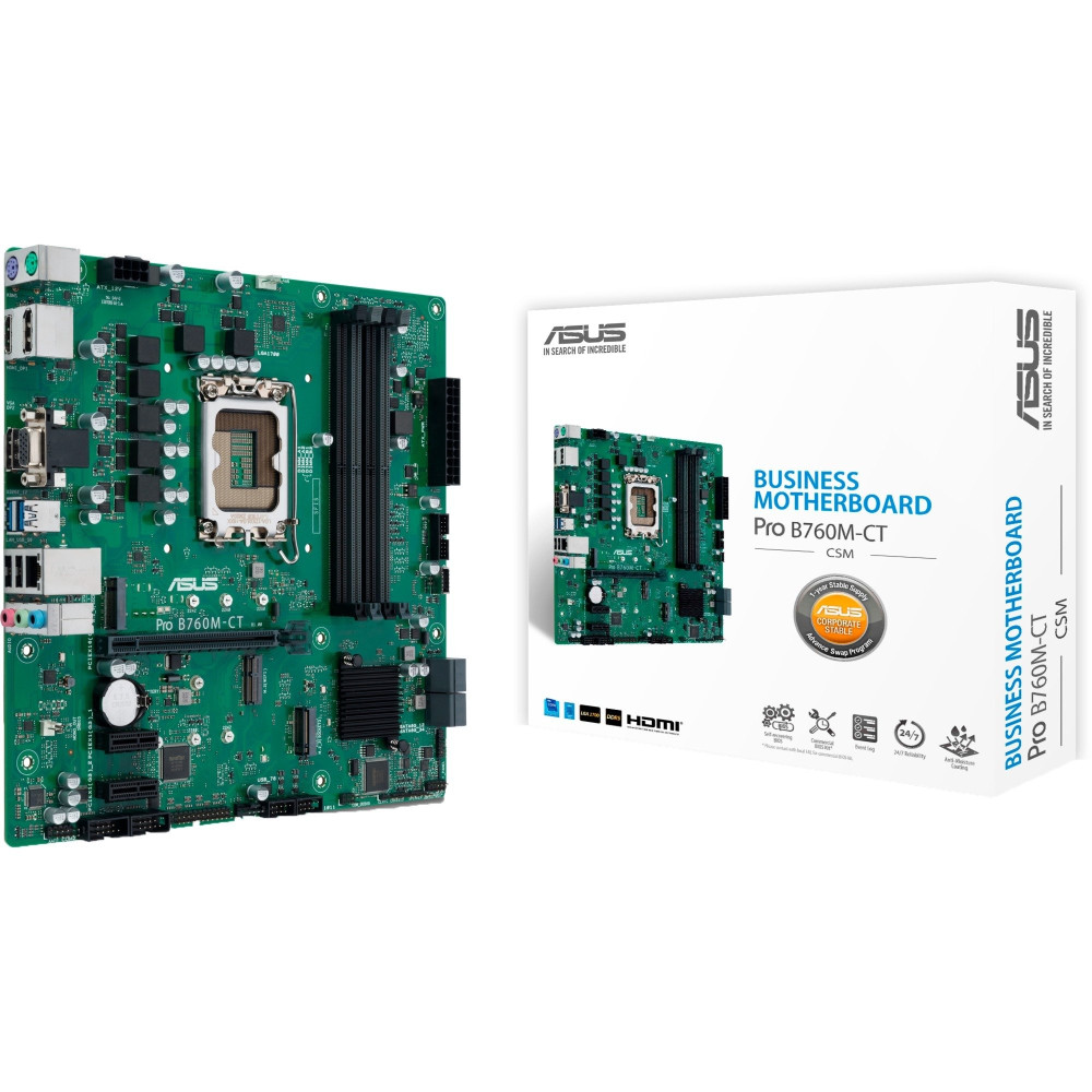 ASUS PRO B760M-CT-CSM Intel B760 LGA 1700 micro ATX, Scheda madre