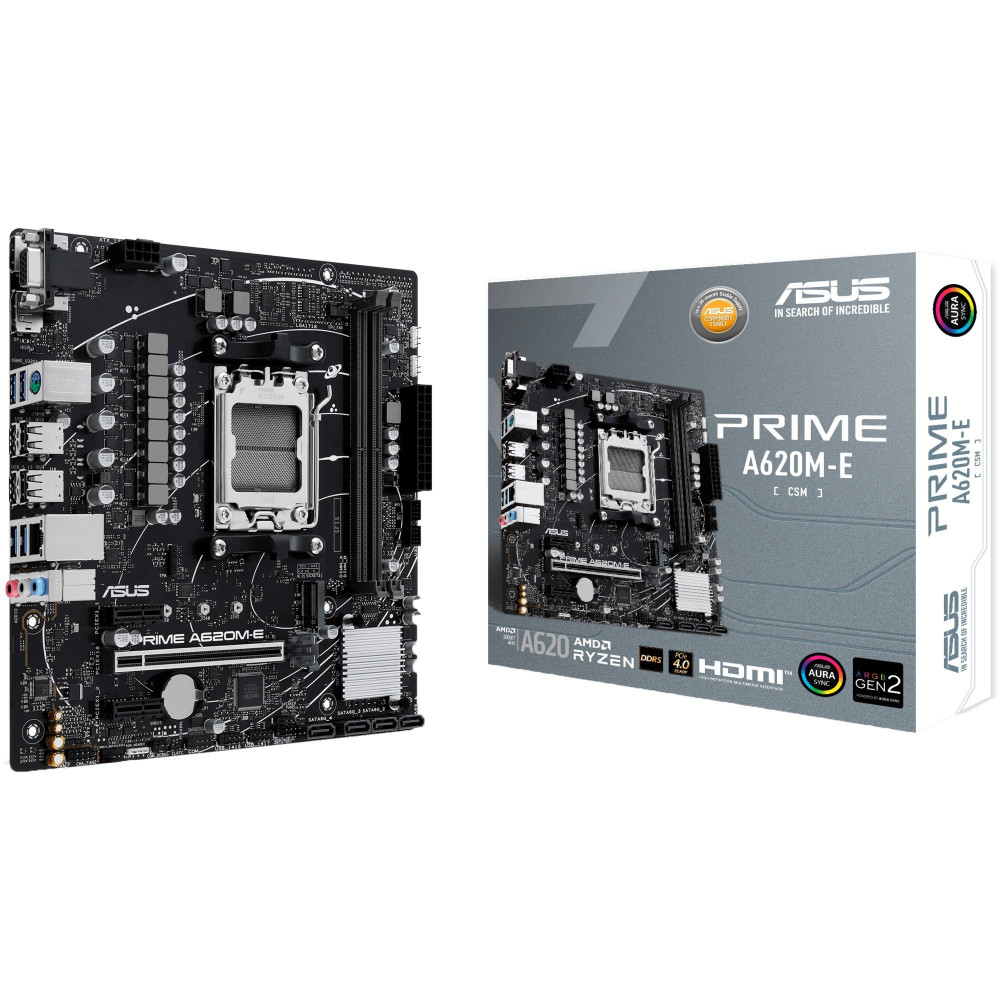 ASUS PRIME A620M-E-CSM AMD A620 Socket AM5 micro ATX, Scheda madre
