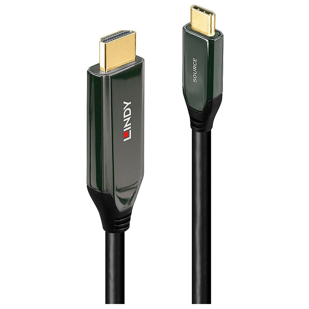 Lindy 43367 cavo e adattatore video 1 m USB tipo-C HDMI tipo A (Standard) Nero