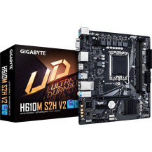 GIGABYTE H610M S2H V2 Scheda Madre - Supporta CPU Intel Core di 14a generazione, 4+1+1 Fasi Ibride VRM Digitale, fino a 5600MHz 