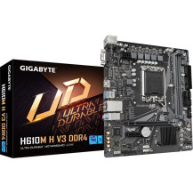 GIGABYTE H610M H V3 DDR4 Scheda madre - Supporta processori Intel Core 14th CPUs, 4+1+1 Hybrid Phases Digital VRM, up to 3200MHz