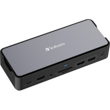 Verbatim CDS-15SSD Cablato USB 3.2 Gen 1 (3.1 Gen 1) Type-C Nero, Grigio, Docking station
