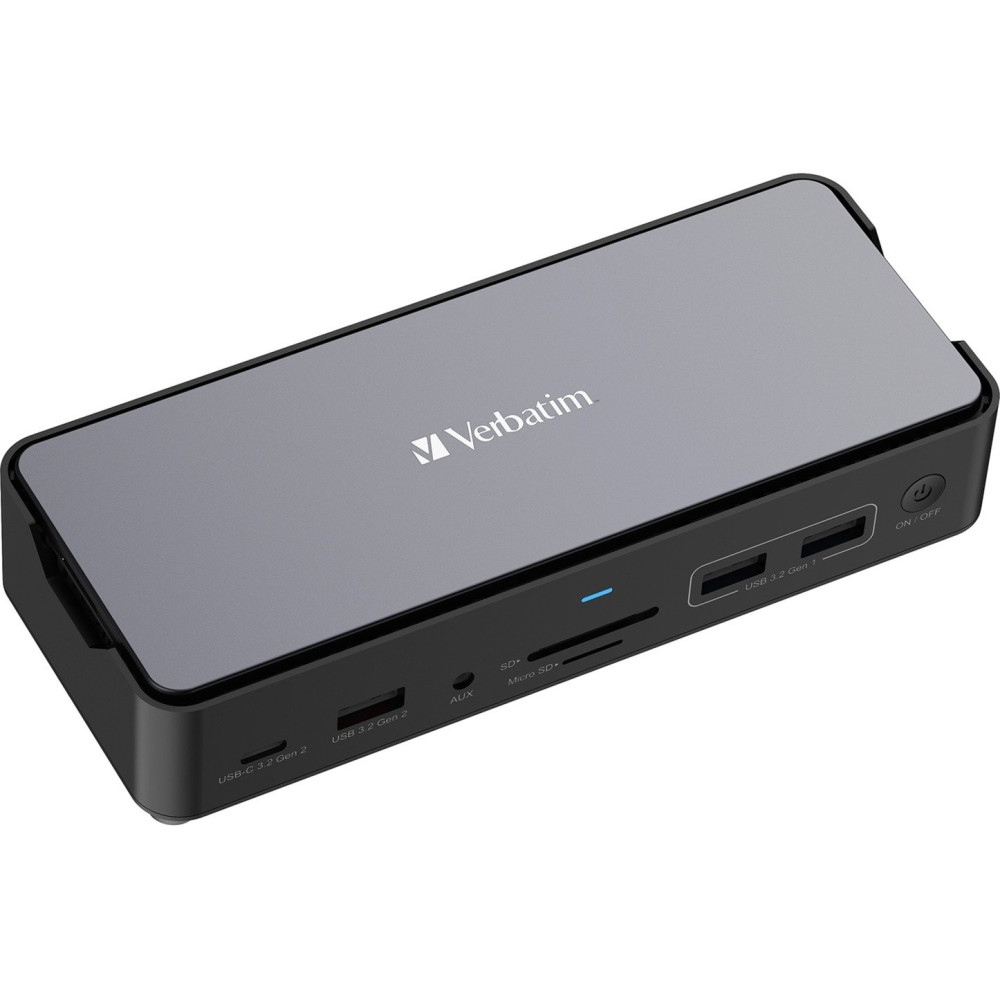 Verbatim CDS-15SSD Cablato USB 3.2 Gen 1 (3.1 Gen 1) Type-C Nero, Grigio, Docking station