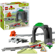 LEGO DUPLO Pack di espansione tunnel e binari ferroviari, Giochi di costruzione