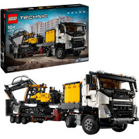 LEGO Technic Autocarro Volvo FMX ed Escavatore elettrico EC230, Giochi di costruzione