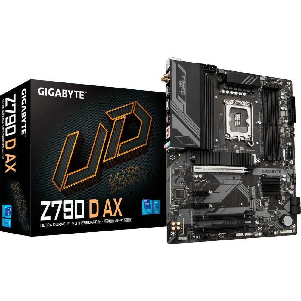 GIGABYTE Z790 D AX Scheda madre - Supporta CPU Intel Core di 14a generazione, VRM digitale a 12+1+1 fasi, fino a 7600MHz DDR5 (O