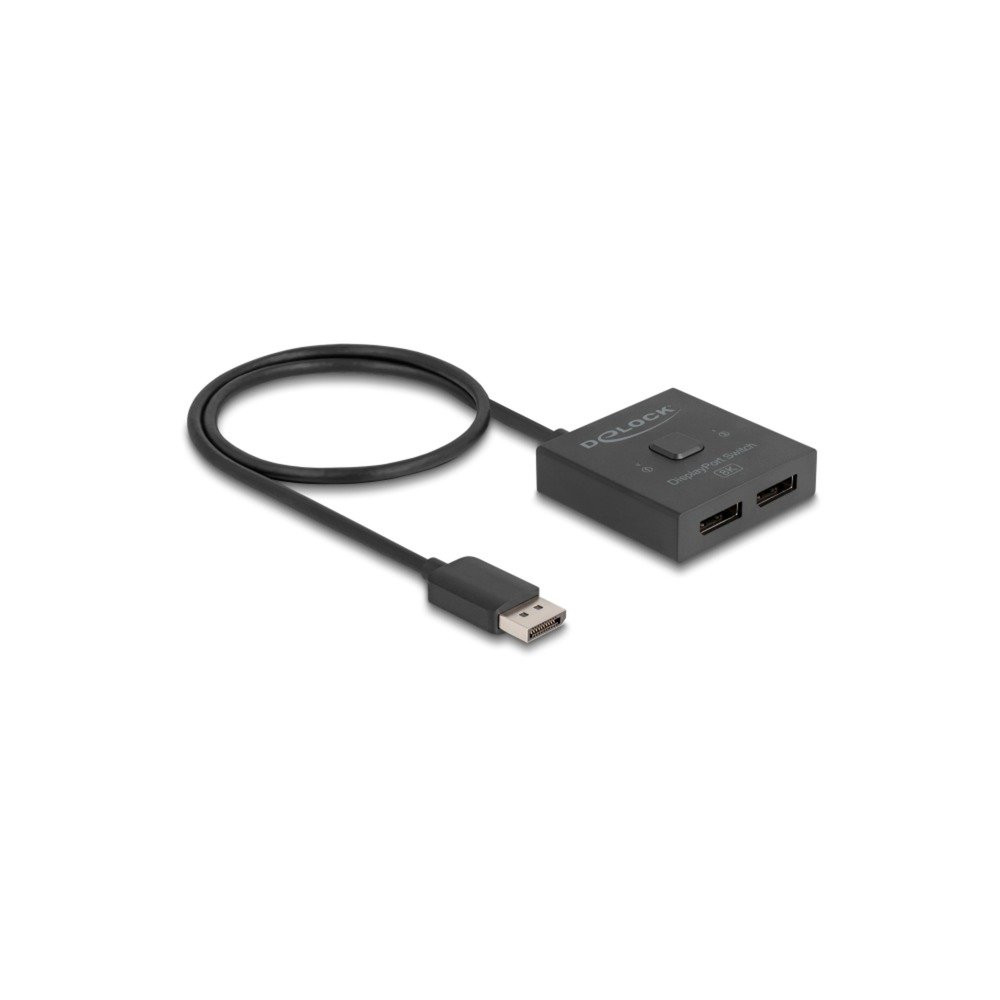 DeLOCK Switch DisplayPort 2 > 1 bidirezionale 8K, Interruttore di DisplayPort