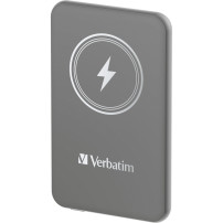 Verbatim Charge 'n' Go Polimeri di litio (LiPo) 5000 mAh Carica wireless Grigio, Powerbank