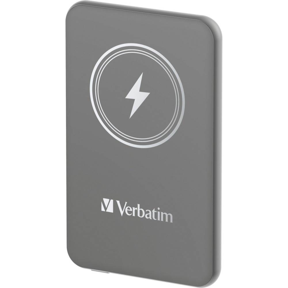 Verbatim Charge 'n' Go Polimeri di litio (LiPo) 5000 mAh Carica wireless Grigio, Powerbank