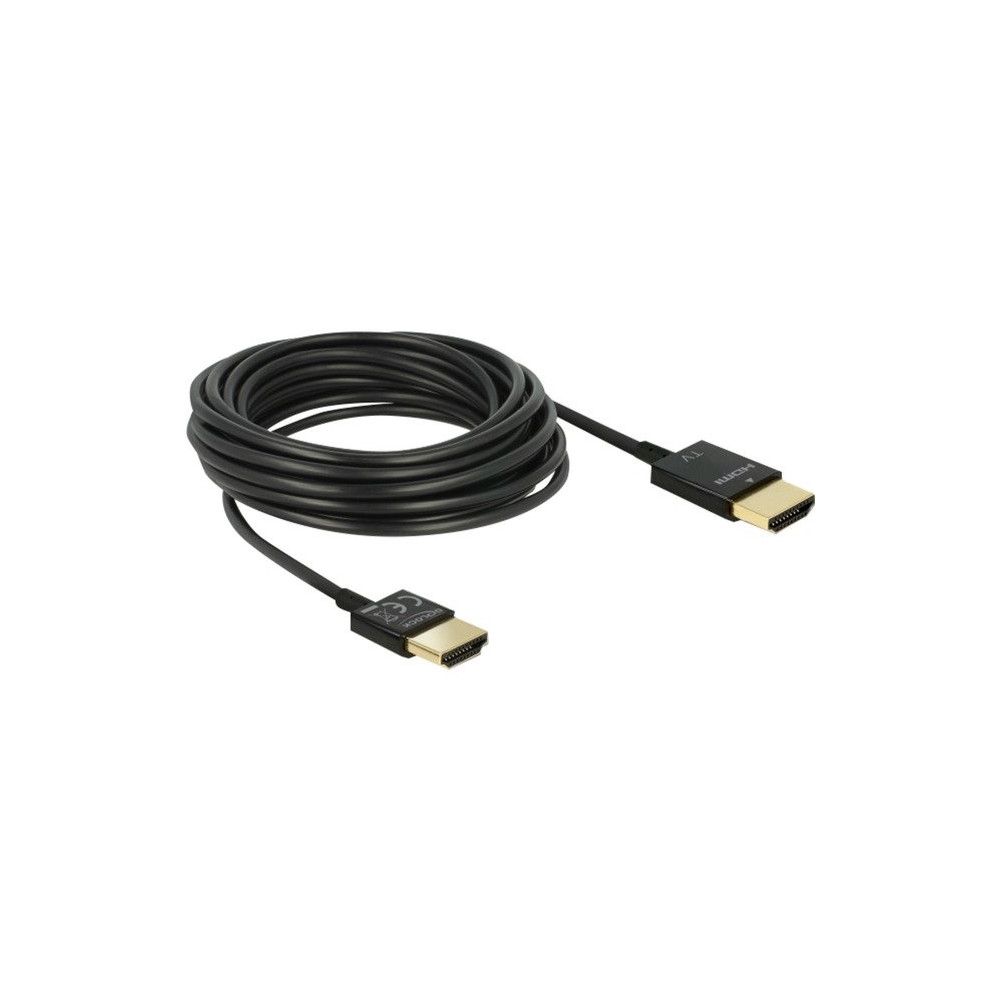 DeLOCK Cavo HDMI A maschio > HDMI A maschio High Speed 3D 4K Attivo Slim
