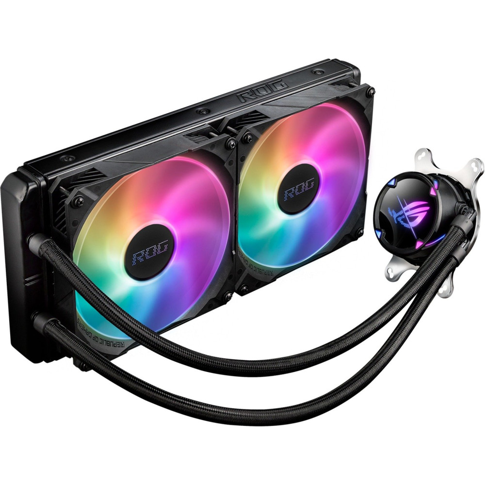 ASUS ROG STRIX LC II 280 ARGB Processore Raffreddatore di liquidi tutto in uno 14 cm Nero 1 pz, Raffreddamento ad acqua