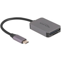 DeLOCK Lettore di schede USB Type-C per schede di memoria SD o Micro SD