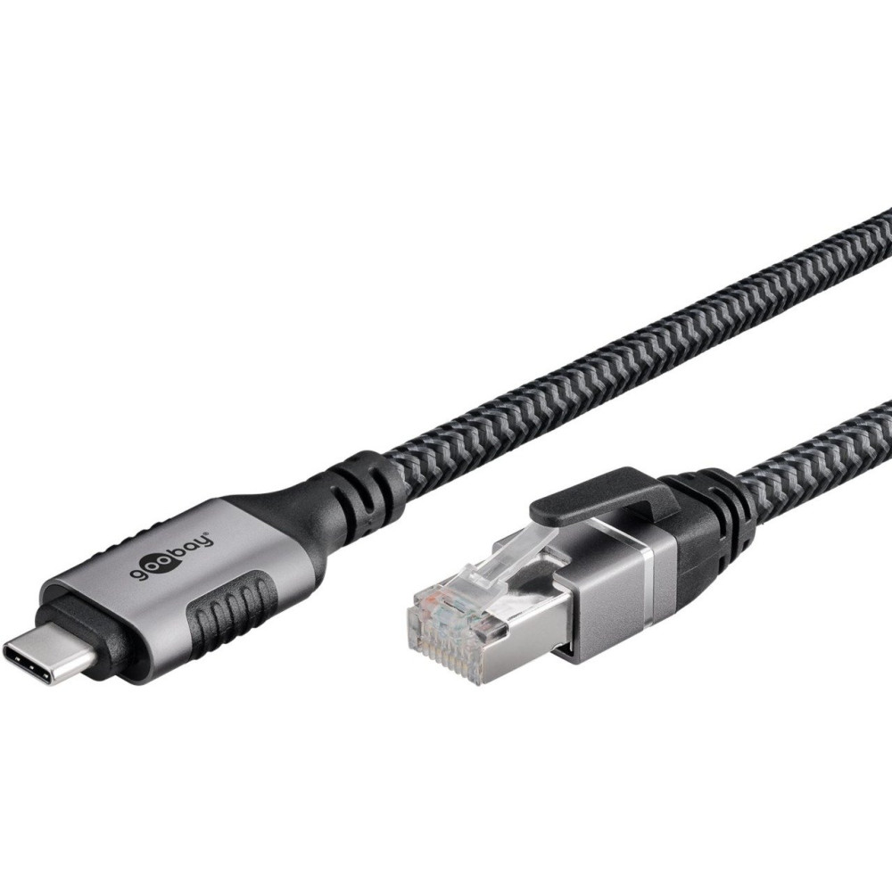 goobay Cavo Ethernet USB-C 3.2 Gen2 connettore > connettore RJ-45, Scheda di rete