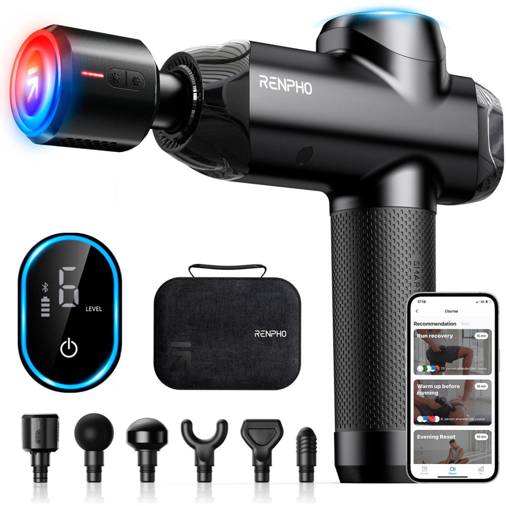 Renpho Power+ Thermacool Massage Gun, Dispositivo di massaggio