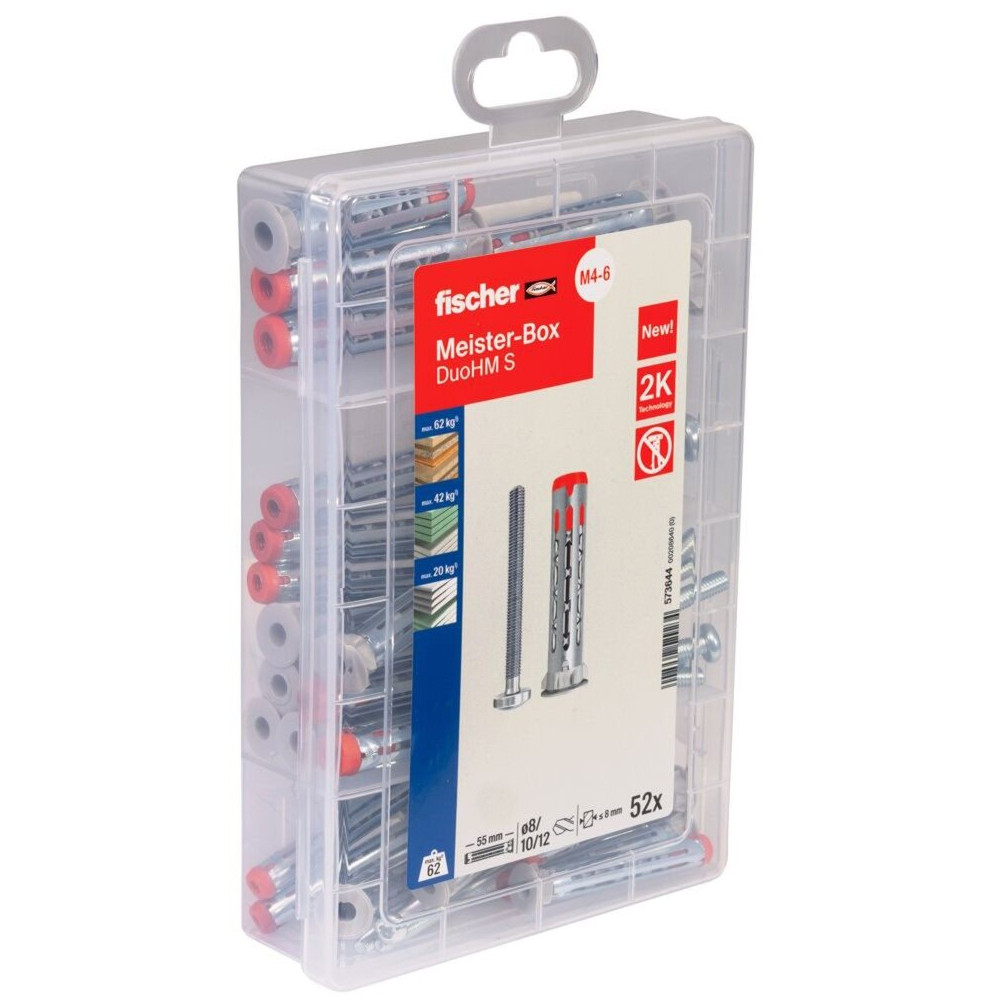 fischer Meister-Box DuoHM tasselli per cavità + vite a testa svasata TX, Tassello