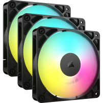 Pacchetto Triplo Corsair RS120 ARGB - Ventilatore per case - 120 mm - Nero (confezione da 3)