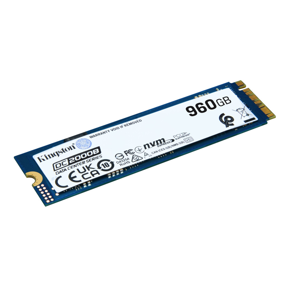 Kingston Data Center DC2000B - SSD - Aziendale - 960 GB - interno - M.2 2280 - PCIe 4.0 x4 (NVMe)