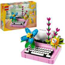 LEGO Creator Macchina da scrivere con fiori, Giochi di costruzione