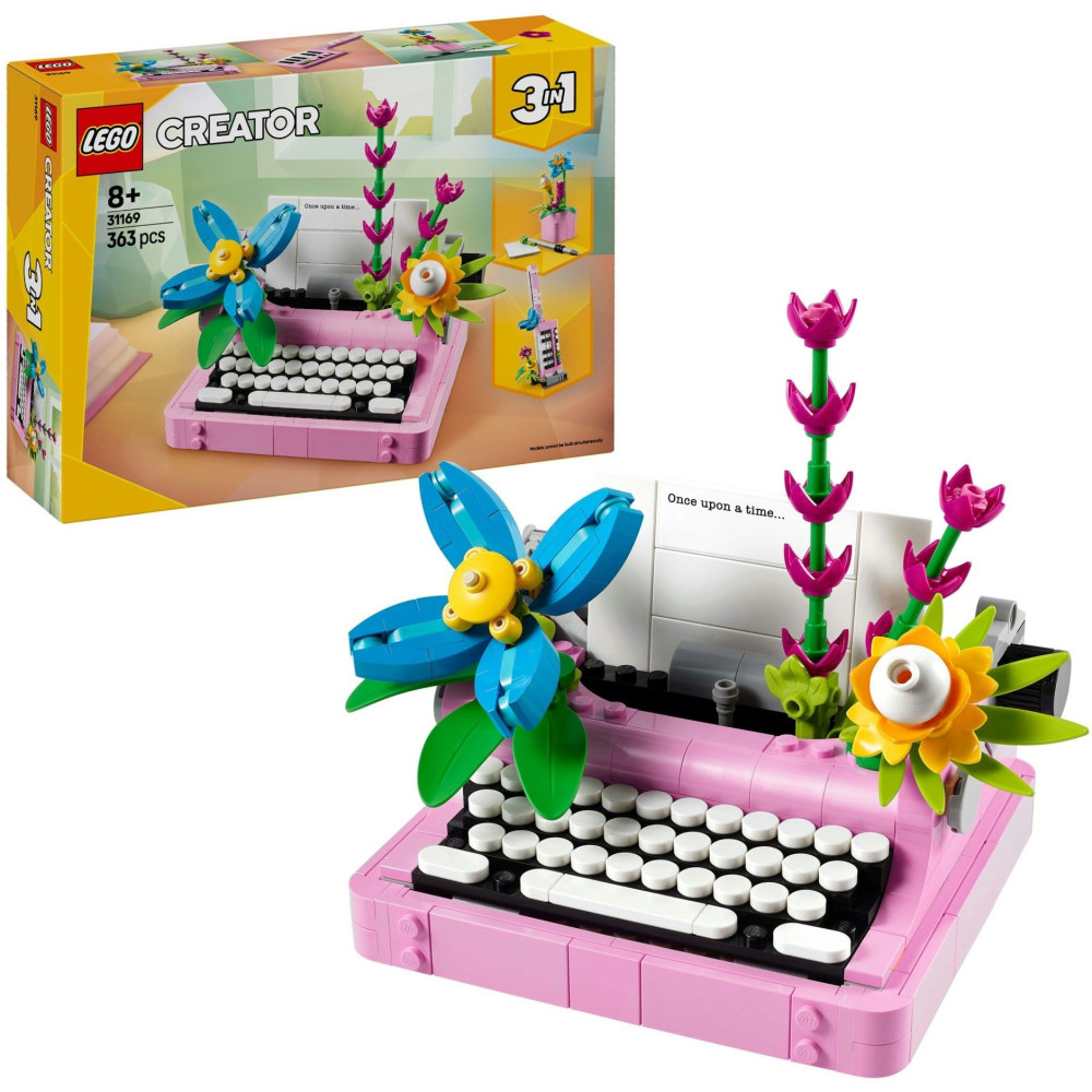 LEGO Creator Macchina da scrivere con fiori, Giochi di costruzione