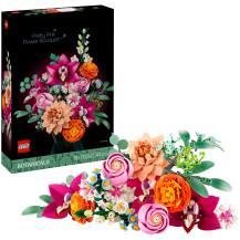 LEGO Botanicals Bouquet di fiori rosa, Giochi di costruzione