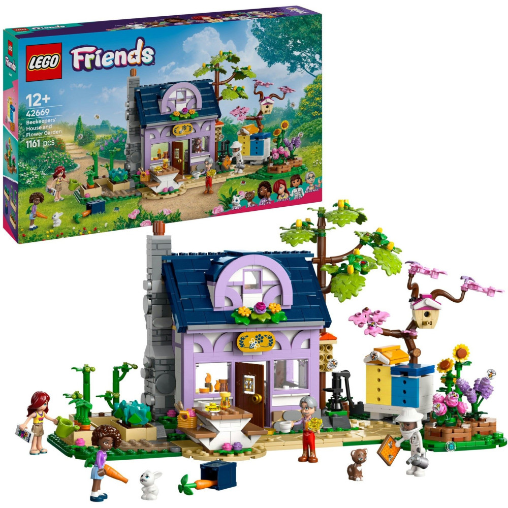 LEGO Friends Casa degli apicoltori e giardino fiorito, Giochi di costruzione