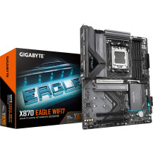 GIGABYTE X870 EAGLE WIFI7 Scheda Madre - Supporta CPU AMD Ryzen 9000, 14+2+2 fasi VRM, fino a 8000MHz DDR5 (OC), 1xPCIe 5.0 + 2x