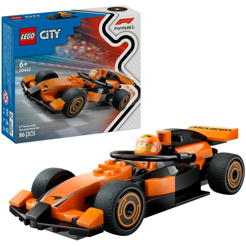 LEGO City Pilota e monoposto McLaren F1®, Giochi di costruzione