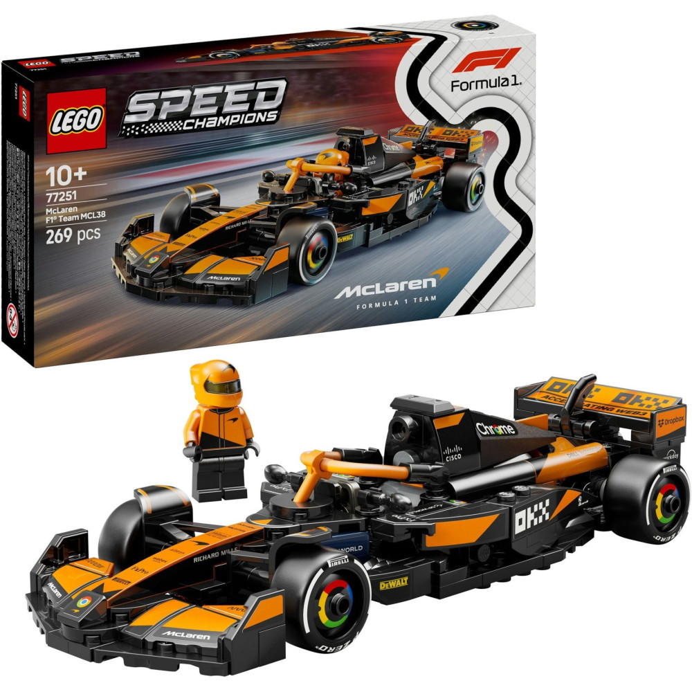 LEGO Speed Champions Auto da corsa McLaren F1® Team MCL38, Giochi di costruzione